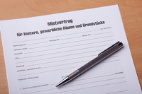 Bild 6. Mietvertrag für Gewerbeeinheiten (Papierformular)