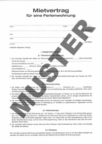Bild 9. Mietvertrag für Ferienwohnung (Papierformular)