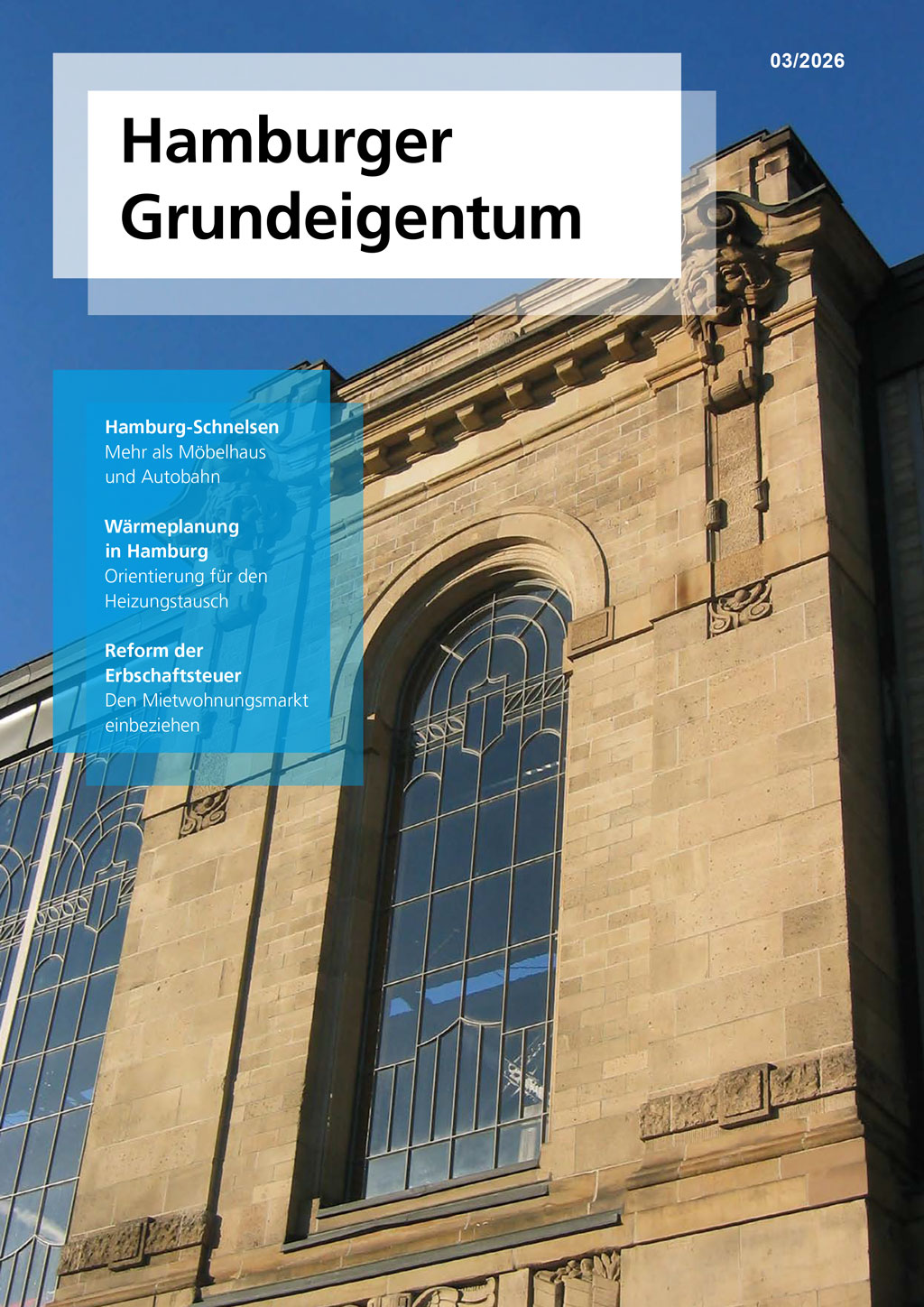 Titelseite des Hamburger Grungeigentums 03/26