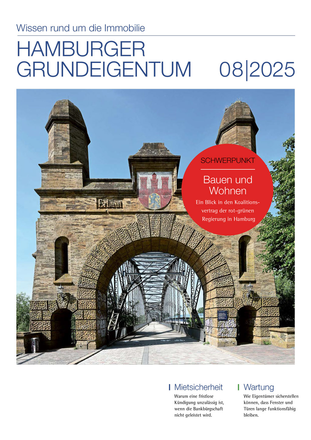 Titelbild des Hamburger Grundeigentum 08/25