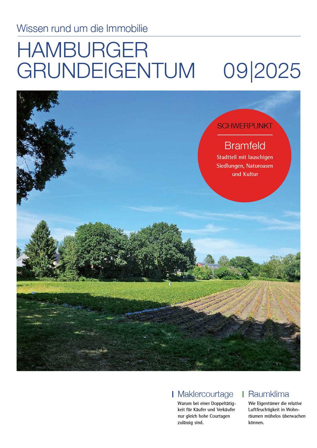 Titelbild des Hamburger Grundeigentum 09/25